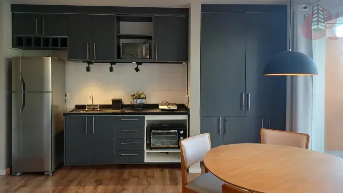 Apartamento para Locação em Santana de Parnaíba, Tamboré, 1 dormitório, 1 suíte, 2 banheir