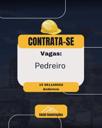 Pedreiro ( contrata se)