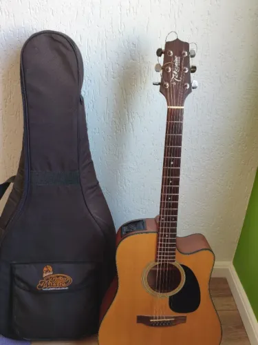Violão Takamine Folk Elétrico + Kit Palco