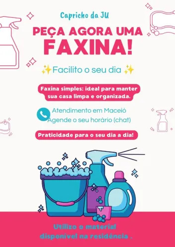 Capricho da Ju I Faxina residencial em Maceió. 