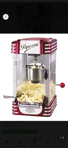 Maquina de pipoca nostalgia