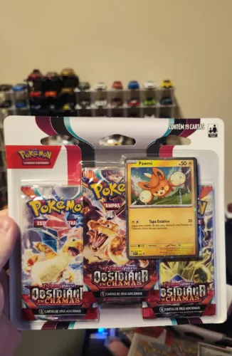 Pokémon - Blister Triplo - Obsidiana em Chamas (Pawmi)