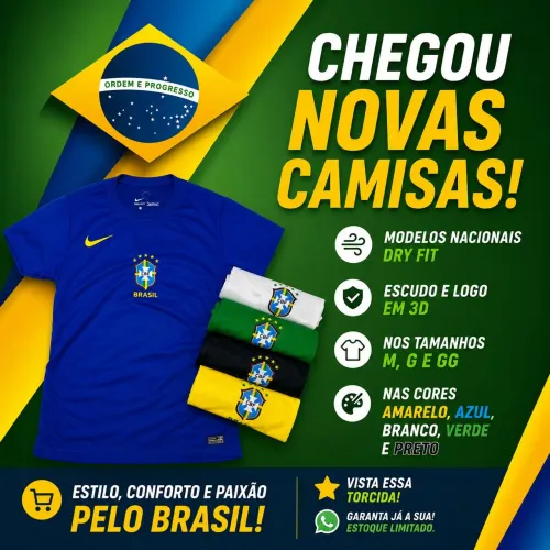 Camisa do Brasil (Dry fit nacional)