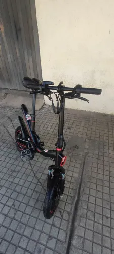 Bike eletrica dobrável tomate