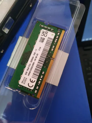 Memória ram usada 8 gb ddr4 3200 mhz