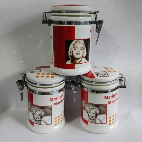 Kit Potes Chiques de Loja para Cozinha Condimentos etc.