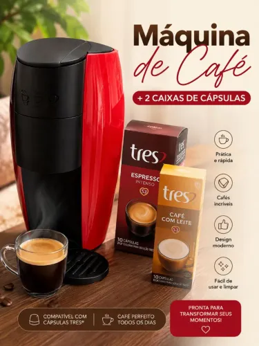 Cafeteira 3 corações