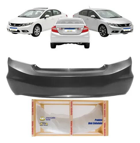 Parachoque Traseiro Honda Civic 2012 2013 2014 2015 2016 G9