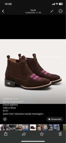 Vendo bota texana