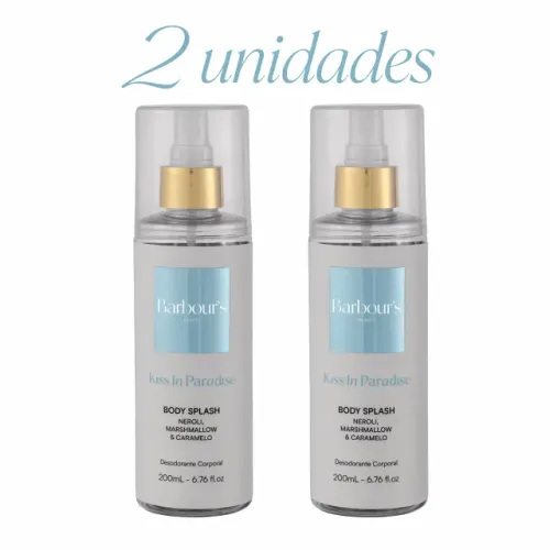2 unidades Body Splash - Kiss in Paradise / Barbour's - 200ml