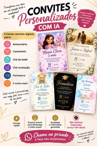 Convites personalizados