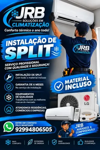 Instalação e limpeza de split