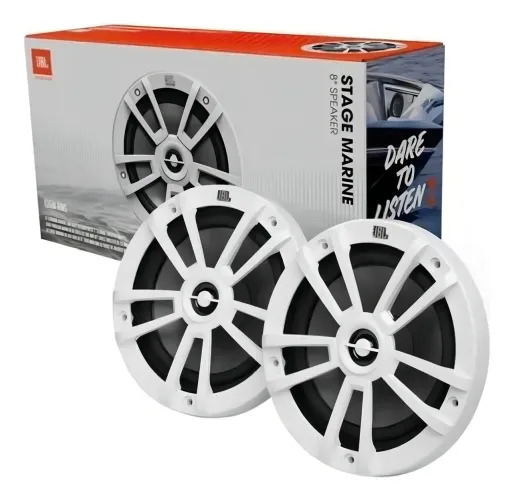 Par Alto Falante Marinizado 8'' Jbl Stage Marine 250 Rms
