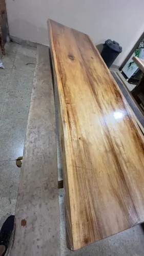Conjunto Mesa de Madeira + 2 Bancos (Excelente Estado)