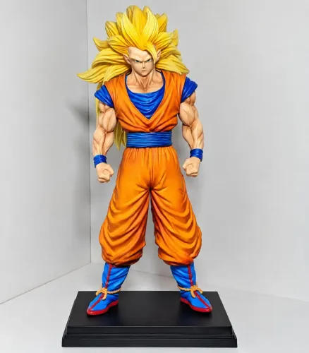 Action figure Goku Super Sayajin 3 - 32 cm - com base