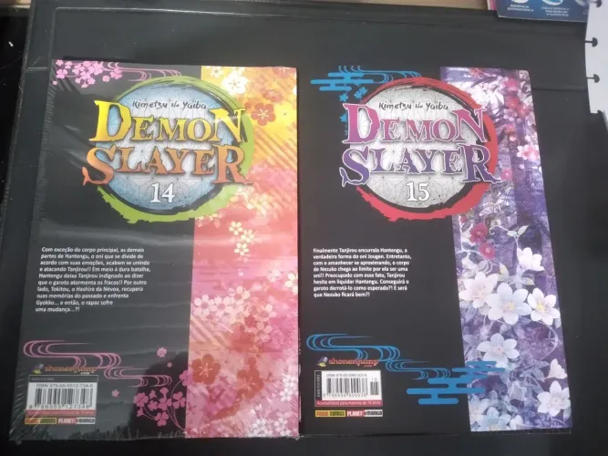 Mangá demon slayer volume 14 e 15
