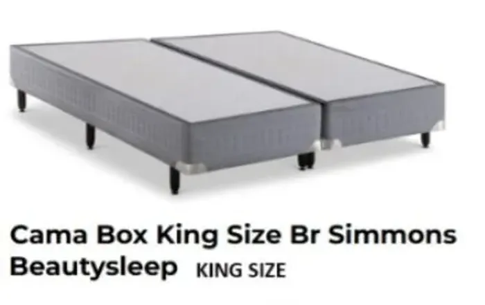 Base cama box King marca Simmons