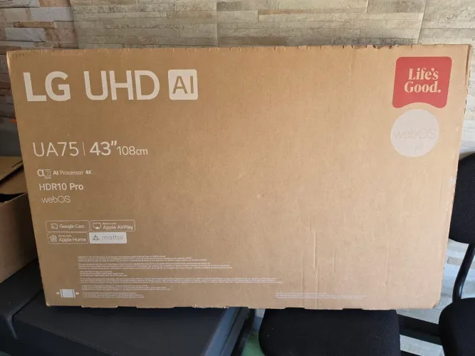 Smart tv LG 43 polegadas 4K nova zero lacrada garantia de 1 ano