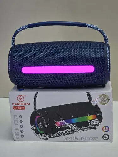 Caixa de som potente completa 50w com bluetooth rádio pendreve recarregável super alta 