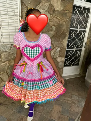 Vestido quadrilha 12/14 anos