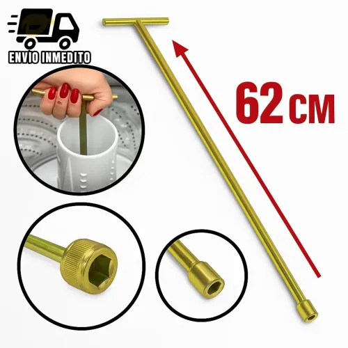 Chave T longa 62 cm Remover Agitador  Brastemp Electrolux