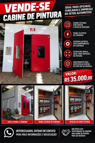 Cabine de Pintura Estufa 