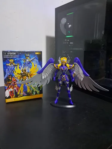 Action Figure Cavaleiros do Zodíaco - Hyoga Armadura Divina 19cm