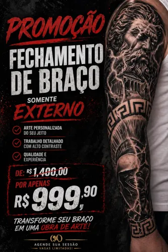 Fechamento de braço na promoção 