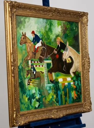 Painel Hipismo - Artista Érico da Silva 1,40m × 1,00m