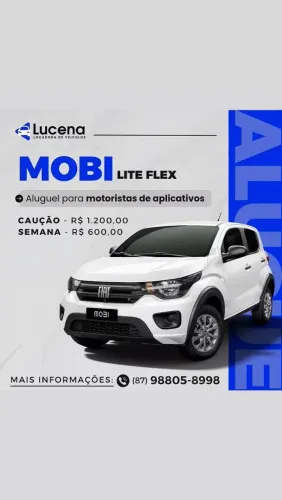 Locação de Veículo: FIAT MOBI LIKE PRATA/2024 em Petrolina-PE.
