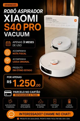 Robô aspirador S40 PRO Semi-novo