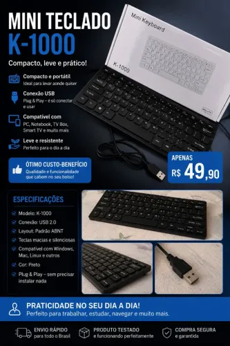 Mini Teclado K-1000