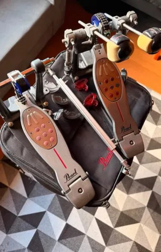 Pedal duplo pearl redline