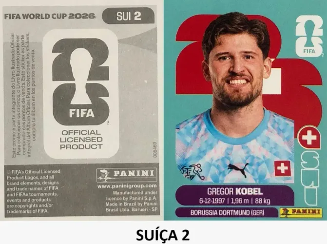 Figurinha copa do mundo 2026 - Suíça 2 ( Gregor Kobel )