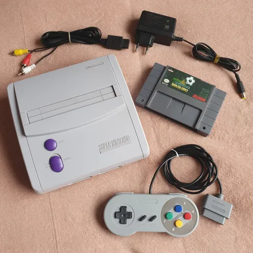 Super Nintendo 1997 Baby AV completo