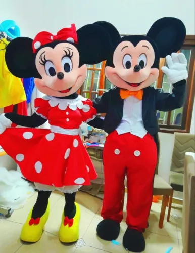 Mascote de Luxo/ Minnie Mouse (valor unitário) personagem vivo