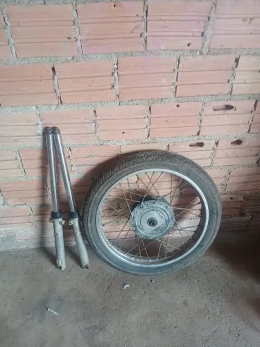 2 bengala da 125 fan ks e Roda da frente completa 