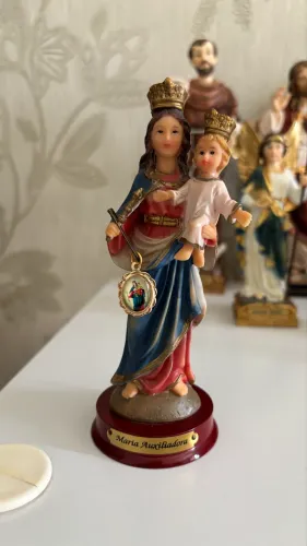 IMAGEM MARIA AUXILIADORA 14CM LINDA E DELICADA