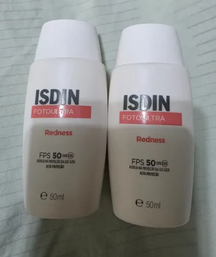 02 unidades de PROTETOR SOLAR ISDIN REDNESS