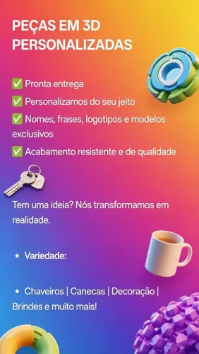 PERSONALIZADOS EM 3D 