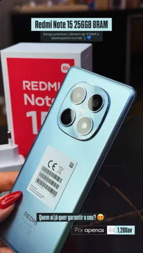 XIOAMI NOTE 15 255GB MELHOR PREÇO DA REGIÃO 