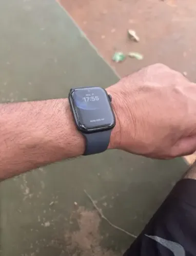 Apple Watch SE 3 2025 MEH94LW/A Caixa Alumínio 40mm Meia Noite - Esportiva Meia Noite S/M