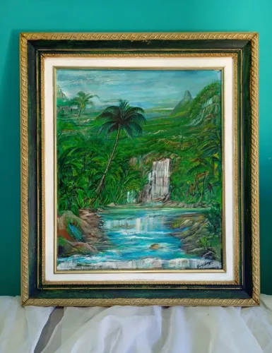 Tela com moldura - Quadro o.s.t - Floresta da Tijuca, R.J