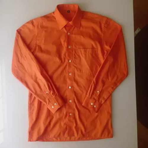 camisa social masculina - 38 - r. wöhrl - importada alemanha - laranja