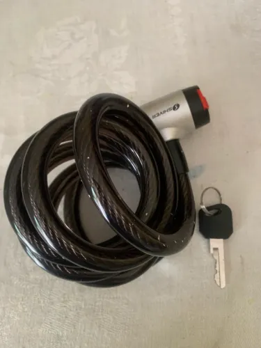 Cadeado Trava de Segurança para Moto e Bike - Cabo de Aço Shiver