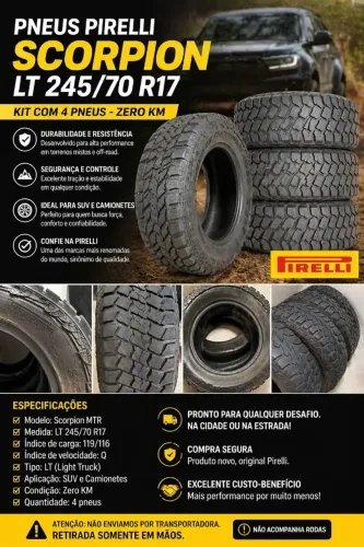 Pneus Pirelli Scorpion LT 245/70 R17