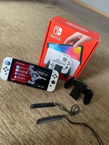 Nintendo Switch Oled Desbloqueado Completo na Caixa