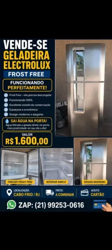 Geladeira frosfree Electrolux