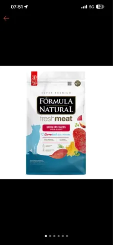 Ração Fórmula Natural Gatos Castrados