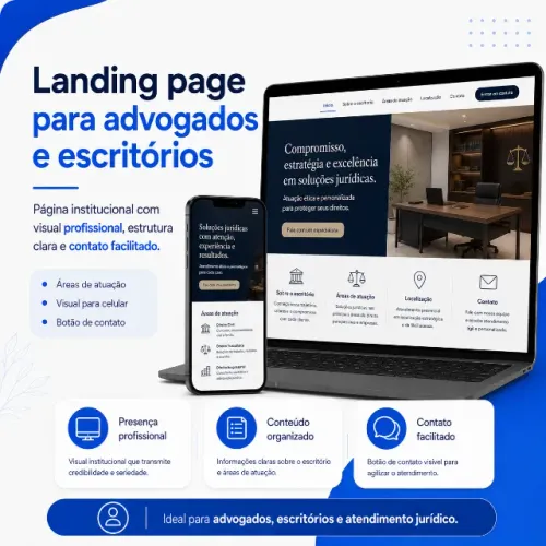 Landing page para advogados e escritórios